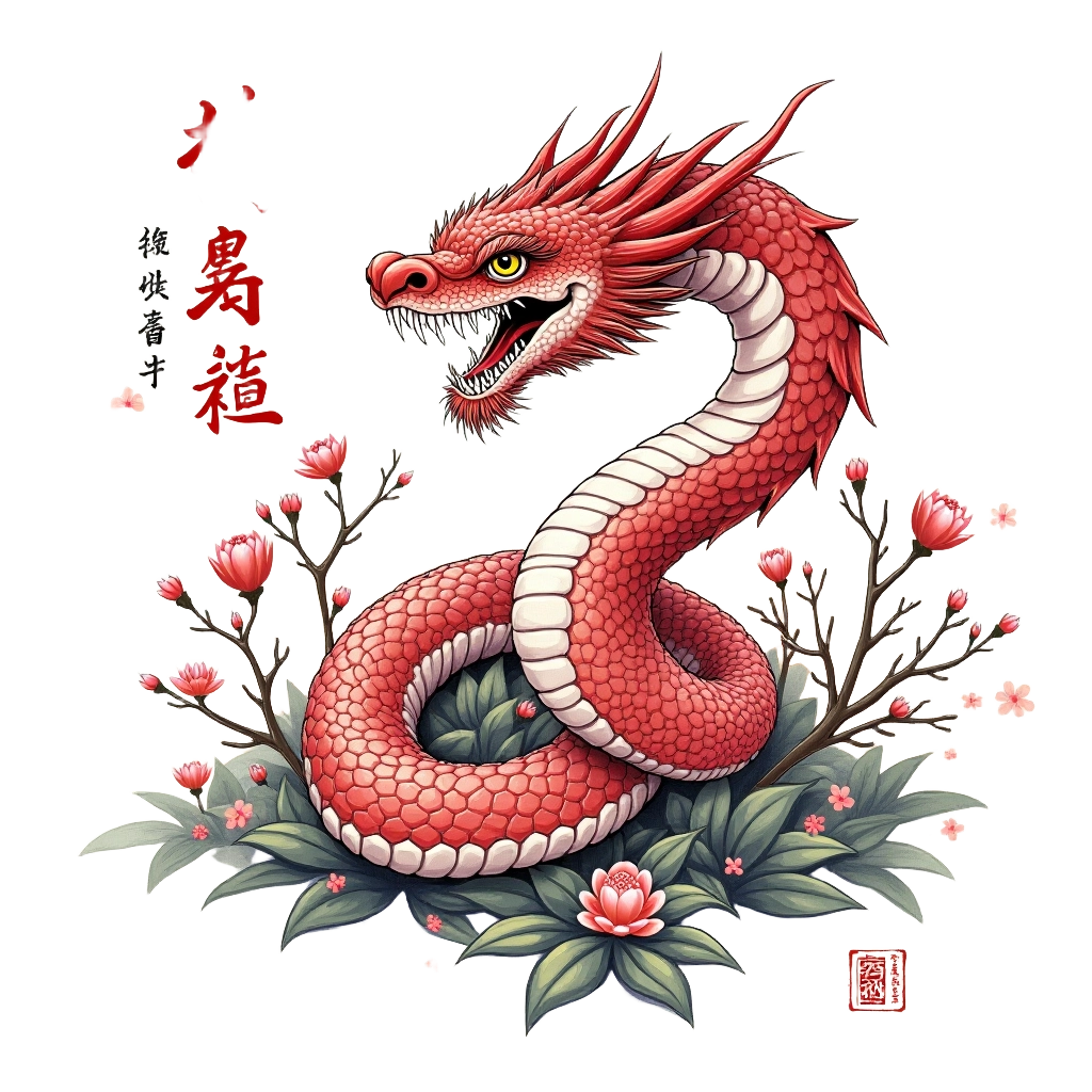 Elegant Red Dragon